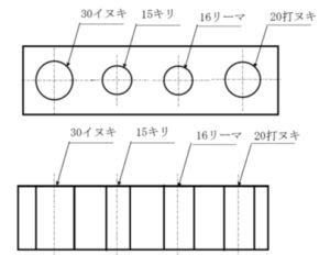 穴 種類|【機械製図道場・初級編】穴の表示方法を習得！穴寸。